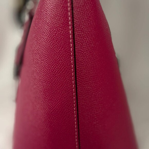 Coach Gallery Tote in Fuchsia with Scarf and Charm (2004) - Picture 4 of 11